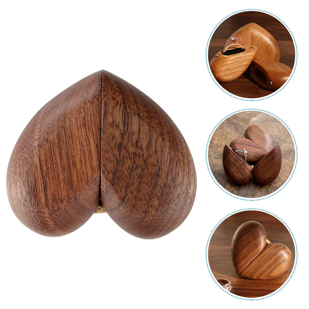 

Heart Shaped Ring Box Mens Presents Memorial Gifts Engagement Boxes for Proposal