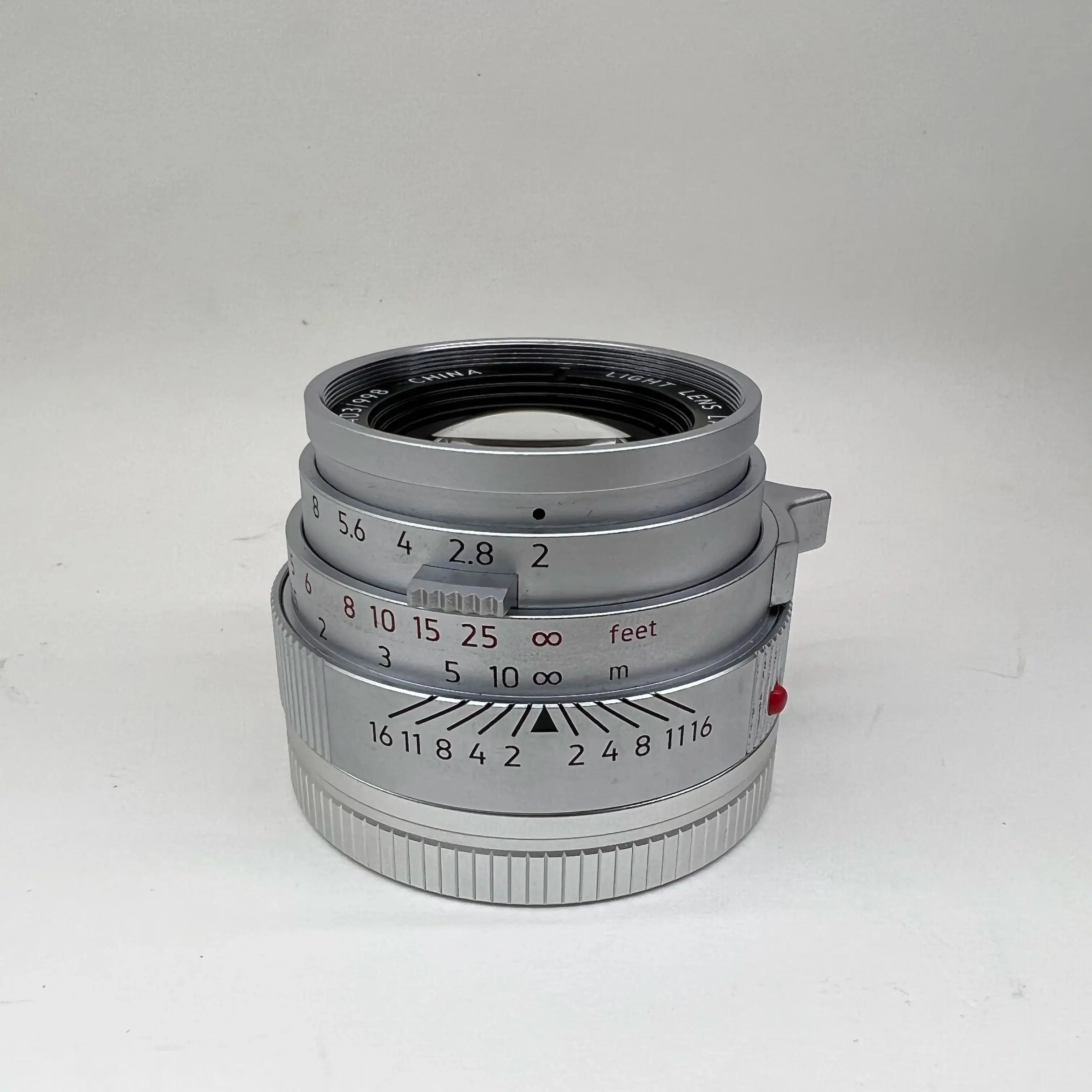 라이트 렌즈 랩 50mm F2 렌즈 실버 크롬 (라이카 수믹론, 라이카 M10, M11, M, M3, M6, M240, M4 렌즈, 라이카 M 렌즈, 풀프레임용)