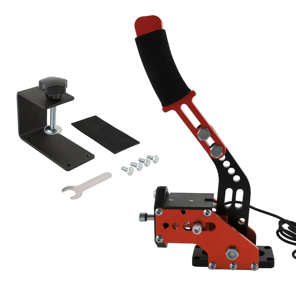 Hot 2021 16Bit Usb Handbrake Sim Per G25/27/29 T500 Pc Racing Games Fanatecosw Dirt Rally Sistema Frenante A Mano Rosso Nero Blu