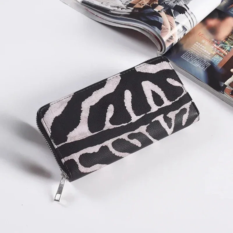 Leather Women Wallet Classic Leopard Animal Print Long Wallets Female Cards Holder Clutch Bag Fashion Ladies Purses 2