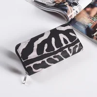 Leather Women Wallet Classic Leopard Animal Print Long Wallets Female Cards Holder Clutch Bag Fashion Ladies Purses 2