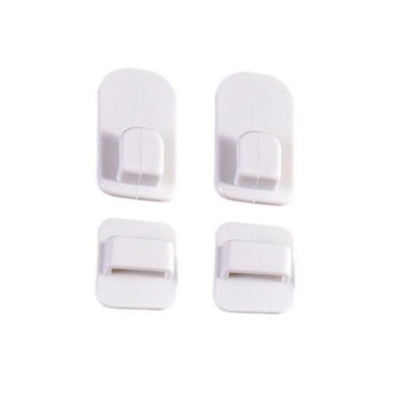 2 Pairs Sticky Hook Set For Air Conditioner TV Remote Control