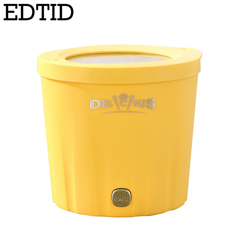 EDTID Mini Rice Cooker Multifunction Skillet Noodle Cooking Pot Egg Omelette Frying Pan Hotpot Baby Food Stew Cup Soup Heater 3