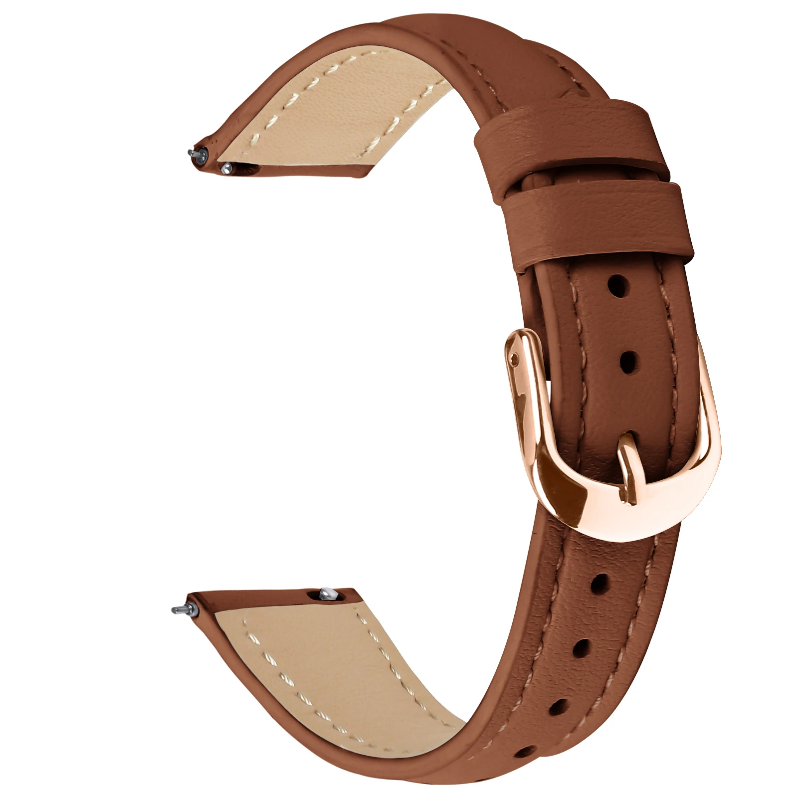 Leather Sport Band Replacement: Slim Adjustable Wristband for Business and Casual Wear
