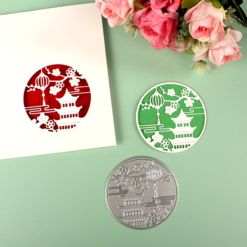 DUOFEN METAL CUTTING DIES Chinese Happy New Year 2024 dragon crane fish Asian stencil DIY Scrapbook Paper Album 2024 new 1