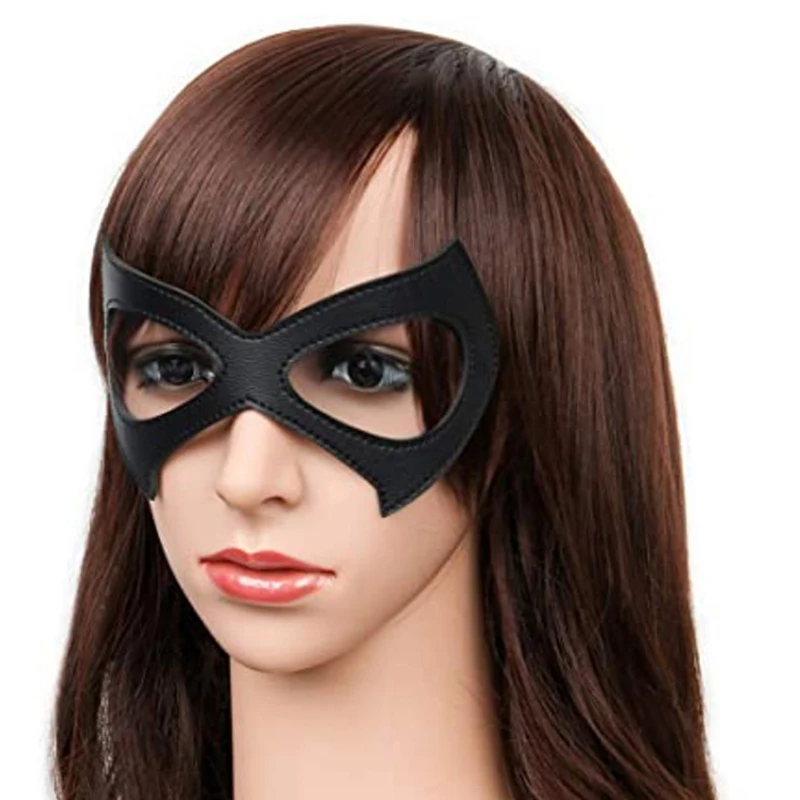 CosplayMasksCostumeBlackLeatherEyeMaskCosplaySexyEyeMask
