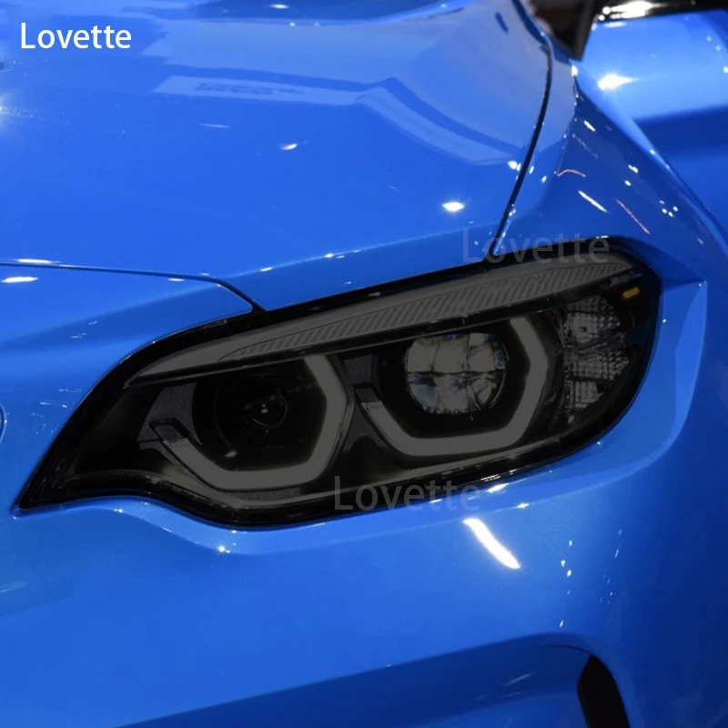 

Для BMW M2 F87 2016 автомобисветильник передняя фара фотовспышка прозрачная Дымчатая черная наклейка из ТПУ