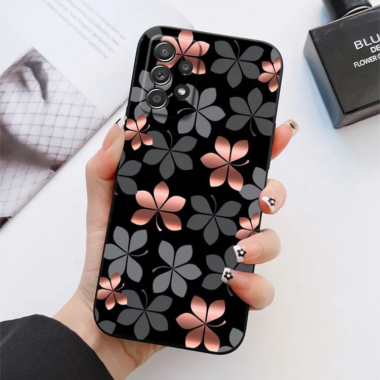 Glitter Hearts Love Leaf Phone Case Cover