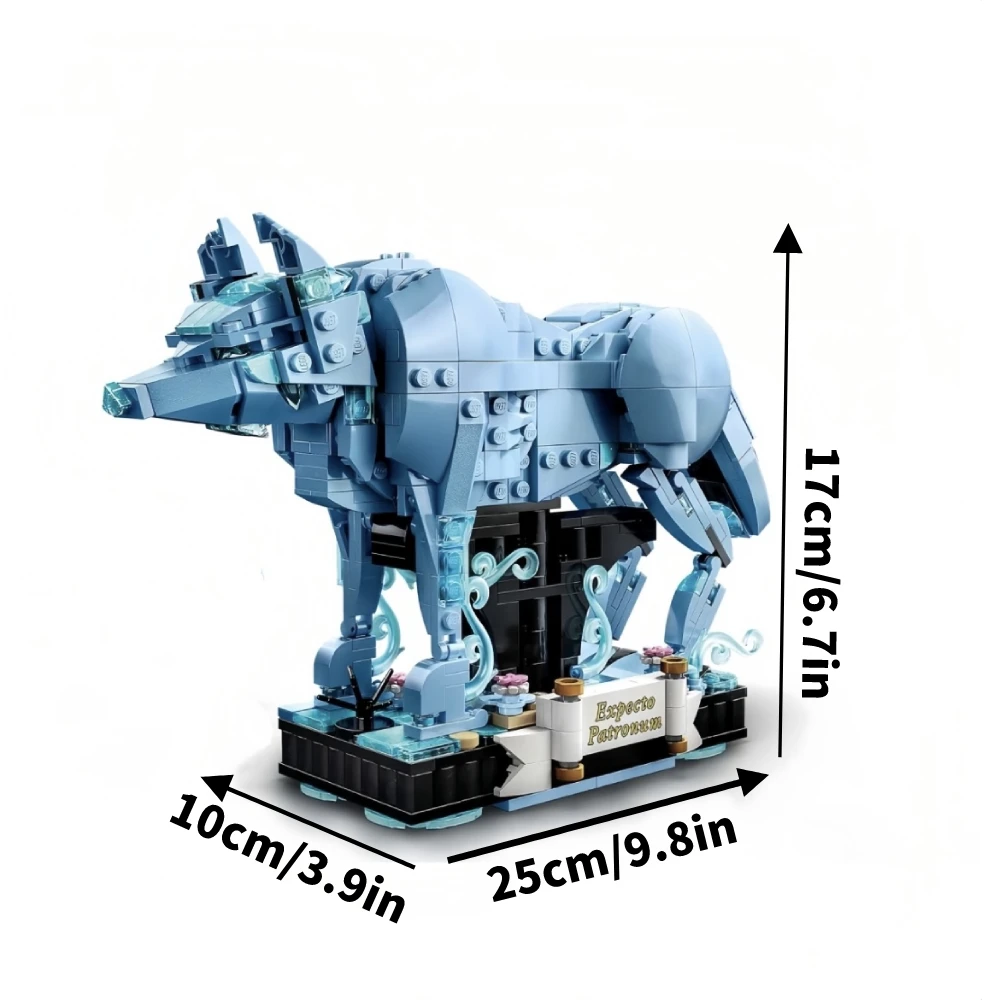 Wizarding World Moc Bricks 76414 Patronus Collectible 2-in-1 Building Blocks Set Christma Gift Idea for Teen Aged 14 and Up Toys 6