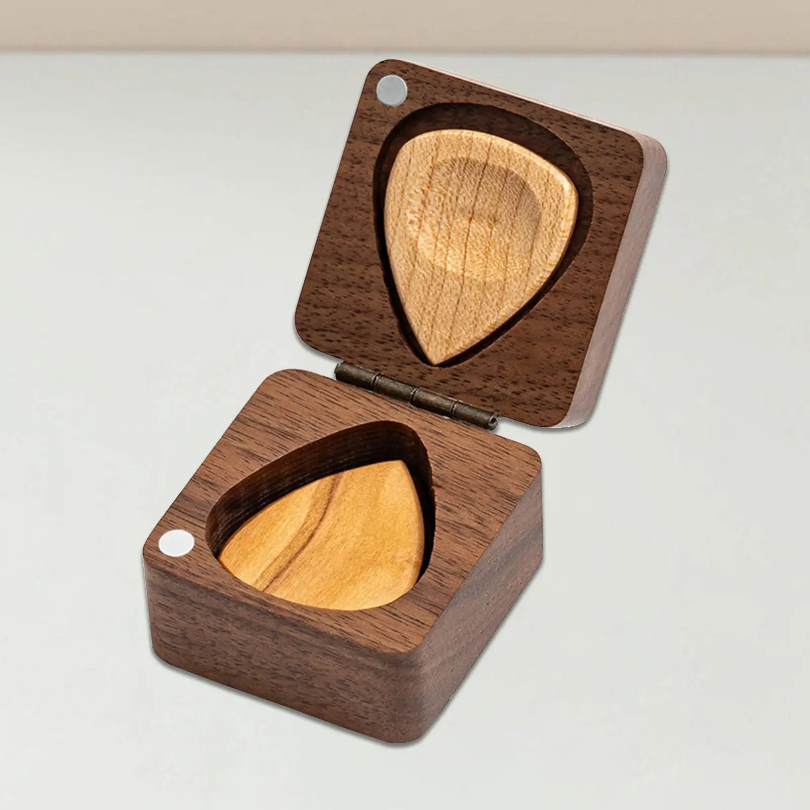 Guitar Pick Box Storage Carrying Organizer Portable Practicing Storage Container for Bass Guitarist Musician Music Instrument