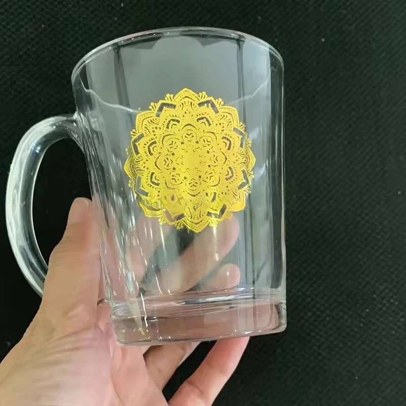 DIY 골드 실버 멀티 트랜스 메탈릭 워터 슬라이드 데칼 페이퍼, 골드 메탈릭 트랜스퍼 페이퍼 ab, 유리 세라믹