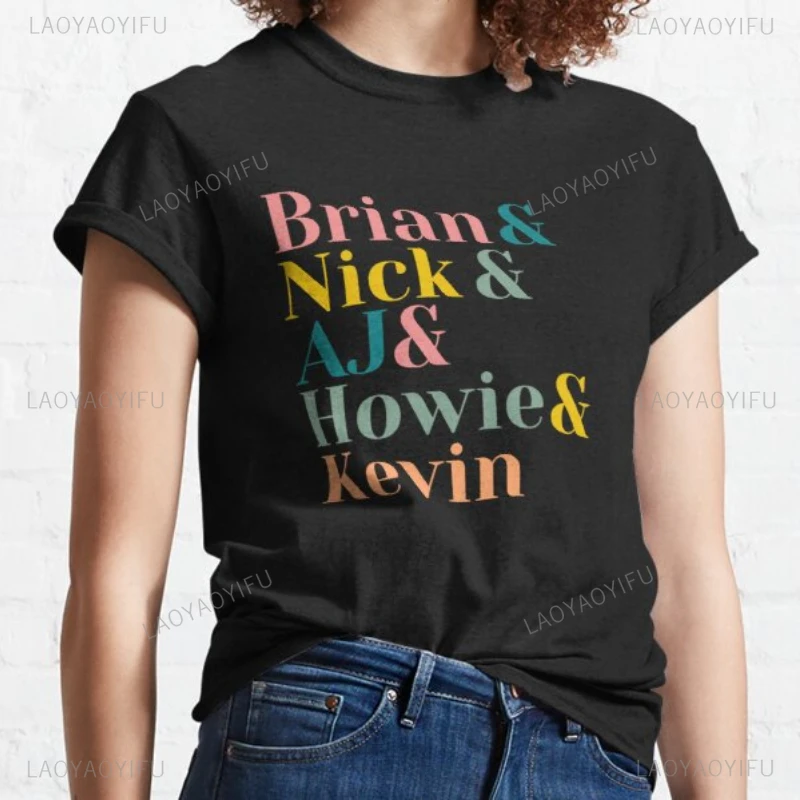 Backstreet Boys Shirt 90s Vintage BSB Music Band Boys Classic T-Shirt Women Men Throwback Homage Graphic Tshirts Unisex Tops Tee 4