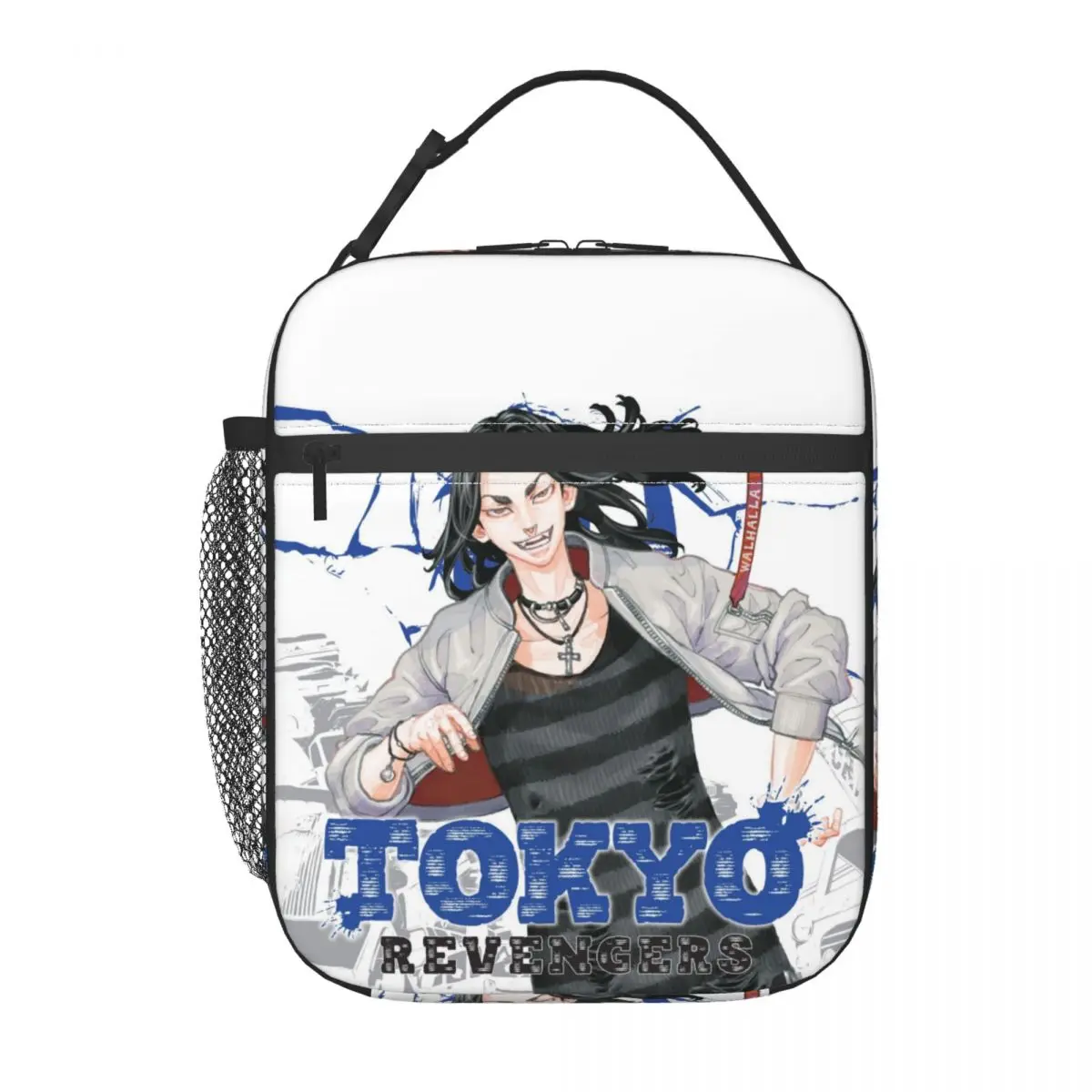 Japanese Comic Tokyo Revengers Insulated Lunch Bag for Women Leakproof Anime Manga Thermal Cooler Lunch Box Office Work School