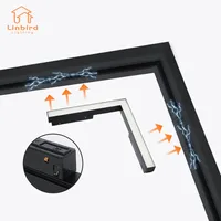 LED Magnetic Double Track Light L Style Flood Lamp Modern Embedded Flexible Linear Fixture LED Spotlight Ceiling Indoor Living 1
