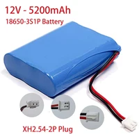 Packs de batteries Li-ion 3S1P 18650, batterie Rechargeable au Lithium 12V 11.1V pour caméra de vidéosurveillance, alimentation de secours, lumière LED pour balayeuse 2