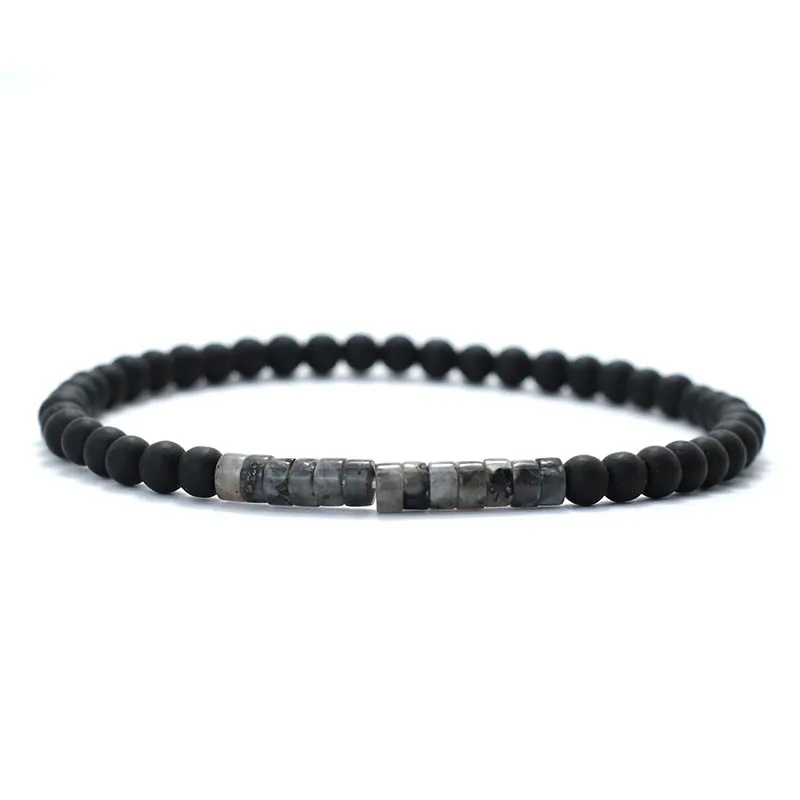 New Minimalist 4mm Bead Bracelet Unisex Emperor Onyx Small Stone Bracelet Meditation Yoga Strand Bracelet Couple Brazalete Pulsera Image 10