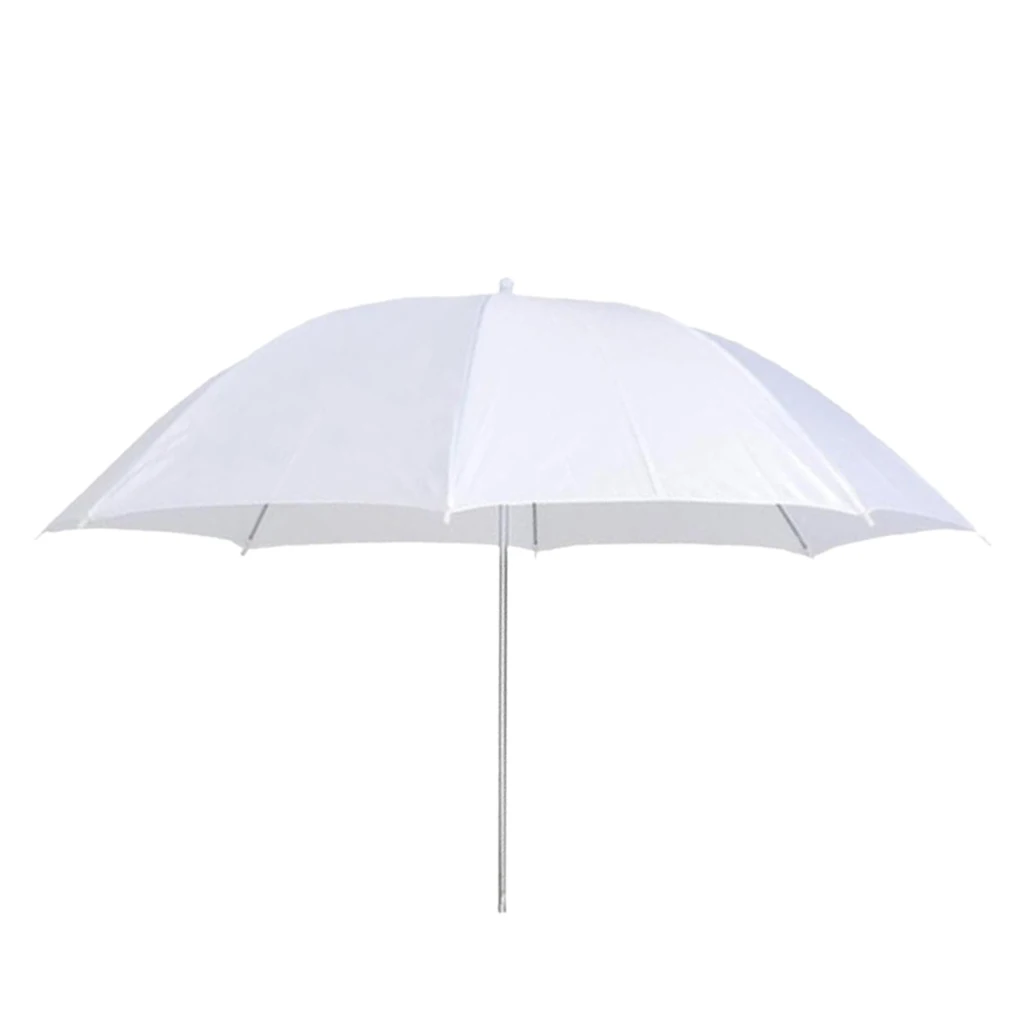 Studio Photo Flash Diffuser Translucent Soft Light White Umbrella 33inch images - 6