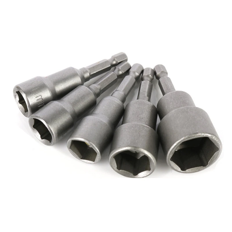 8pcsset5mm13mmHexSocketSSleeveNozzlesNutDriverSetPowerNuts