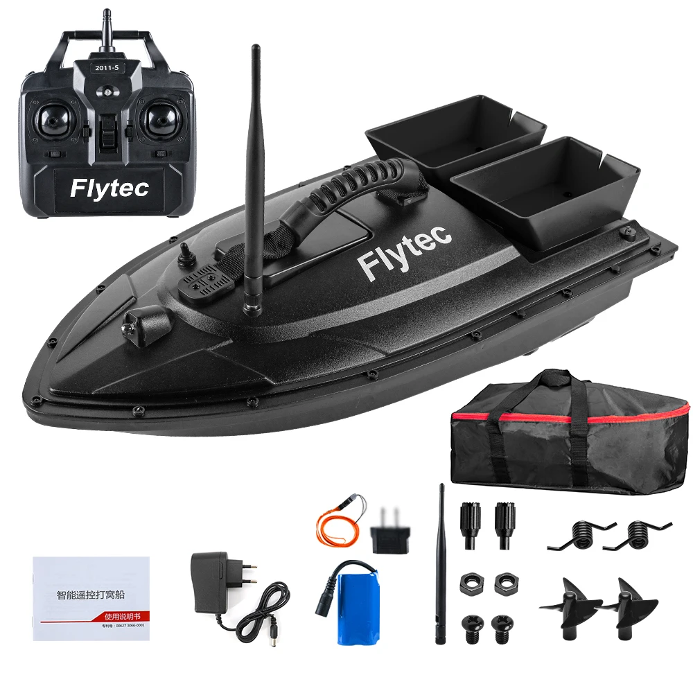 Fishing Bait Boat Two‑Hand Intelligent RC Fish Feeder Boat GPS Location  Fishing Boat 100‑240V(US)