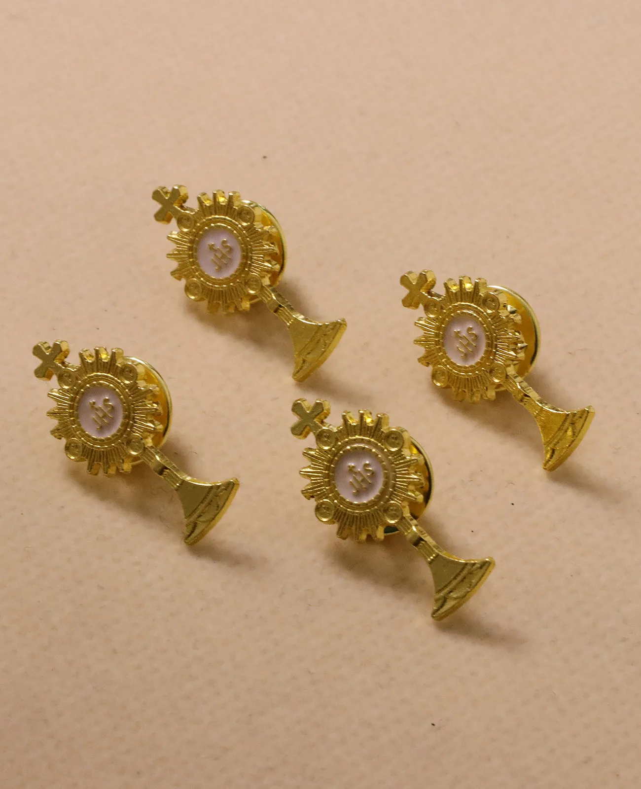 Diyalo 5 Teile/los 2 Farben JHS Christogramm Brosche Heilige Eucharistie Kelch Kommunion Kirche Gruppe Pins Schmuck Sacraments Geschenke – Detail 4