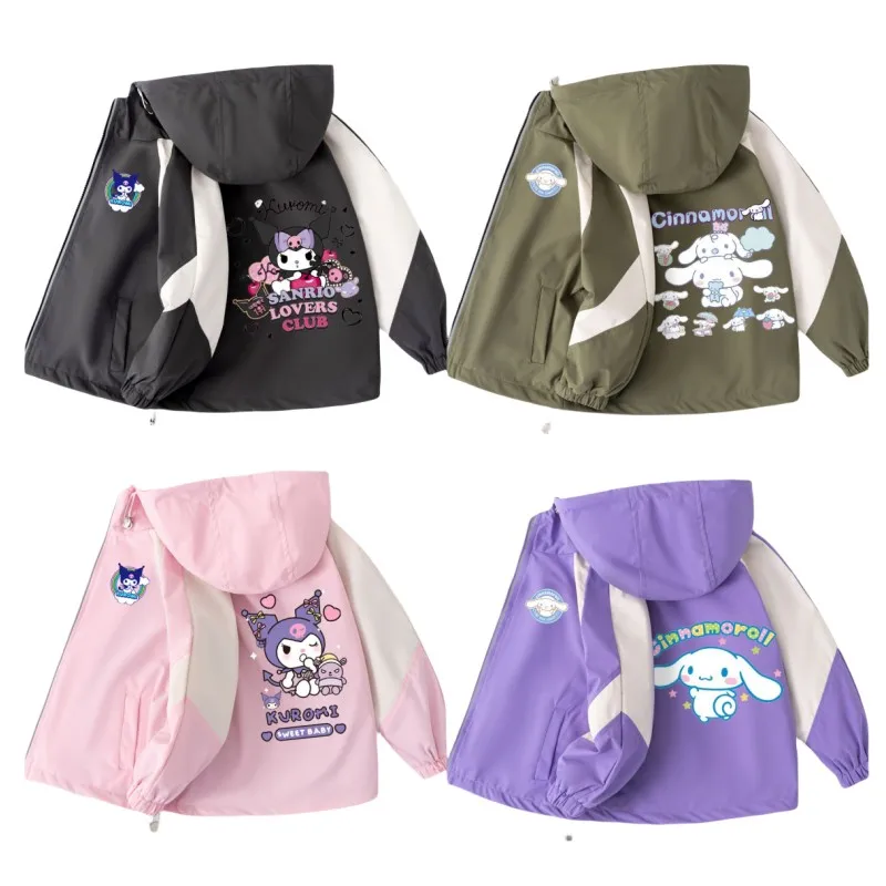 

Детская Повседневная ветрозащитная бейсбольная одежда с рисунком из аниме Sanrios