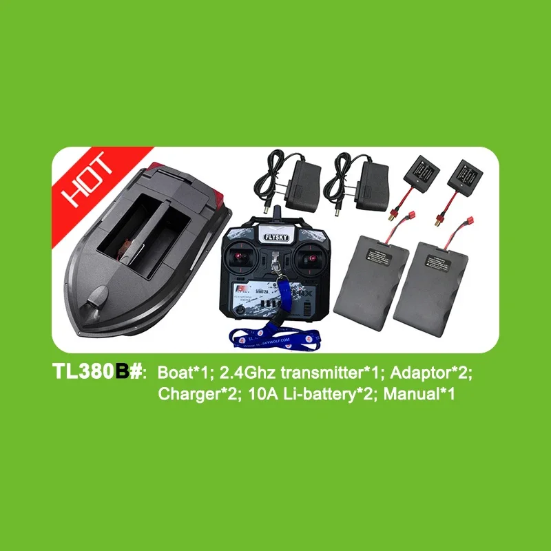 Skywolf TL380 dual hull 12 GPS nest points sonar autopilot baitboat for sea fishing