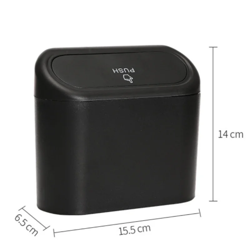 1/2/3Pcs Car Trash Can with Lid Contains 60 300 Garbage Bags Small Leak proof Mini Accessories