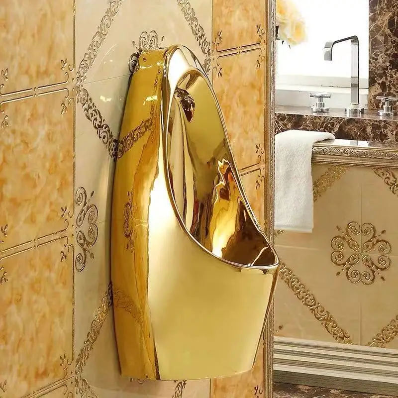 Three-piece toilet basin and urinal
