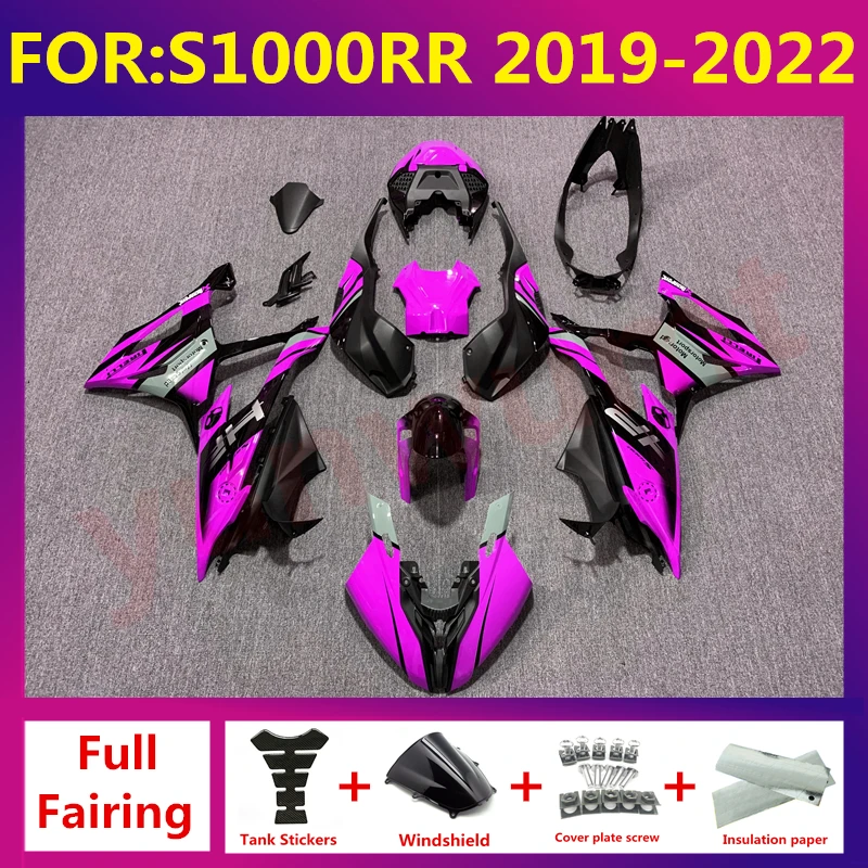 

Motorcycle fairings kits fit For bmw S1000RR S1000 RR s 1000 2019 2020 2021 2022 2023 2024 full fairing kit body set black pink