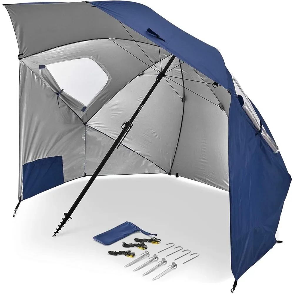 

Awnings, Premiere XL UPF 50+ Umbrella Shelter for Sun and Rain Protection (9-Foot), Gazebos