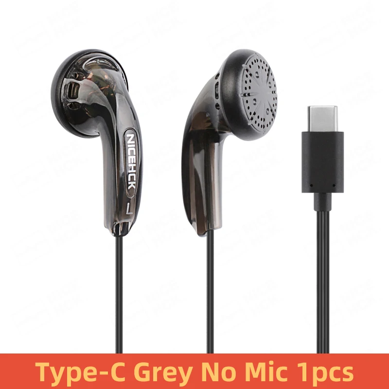 usb headset 2022 NiceHCK Traceless 3.5mm Type-C HIFI Wired Earbud 15.4mm Dynamic Microphone Earphone Stereo Music Headset Vido MX500 PK1 IEM headphones for sale Earphones & Headphones