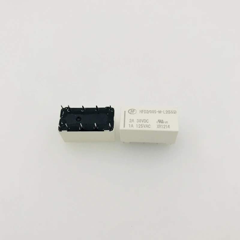 50PCS/Lot Magnetic Hold Relay HFD2-003 005 012 024-M-L2 1A 10PIN Two Groups Of Conversions