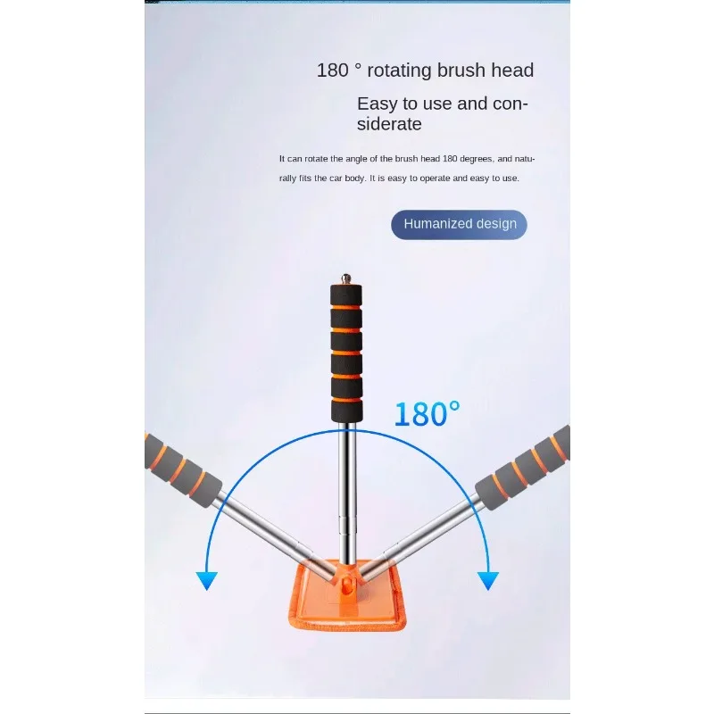 Auto Window Cleaning Brush Retractable Car Wash Brushes Microfiber Cloth Cover Windshield Cleaning Brush Car Accessories 5