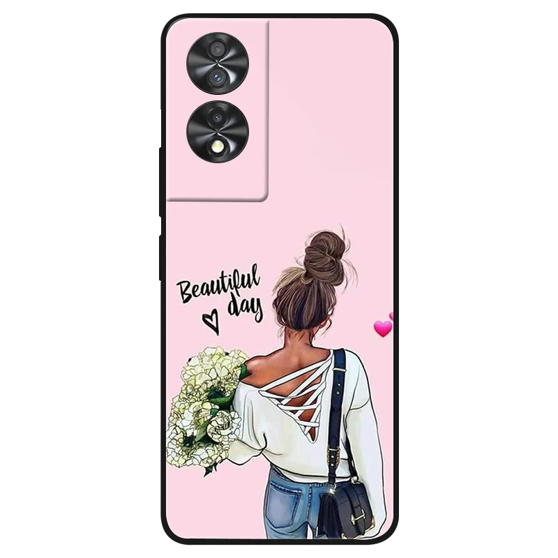 Shockproof TPU Soft Silicone Phone Cover with Cute Painted Design