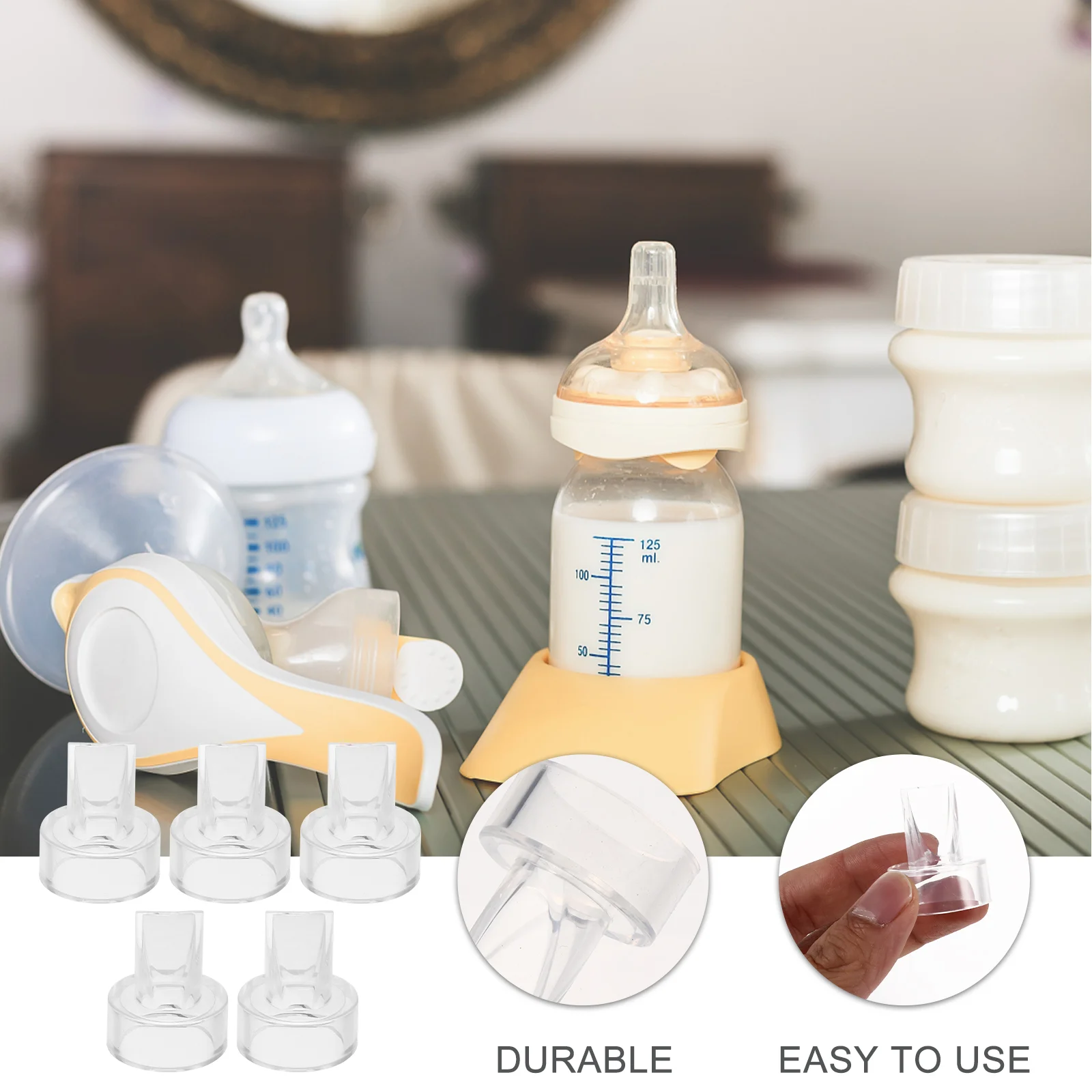 5 Pcs Silicone One Way Valve Breast Pump Accessories Anti Reflux Duckbill Valves Electric Pump Parts Pregnancy Maternity