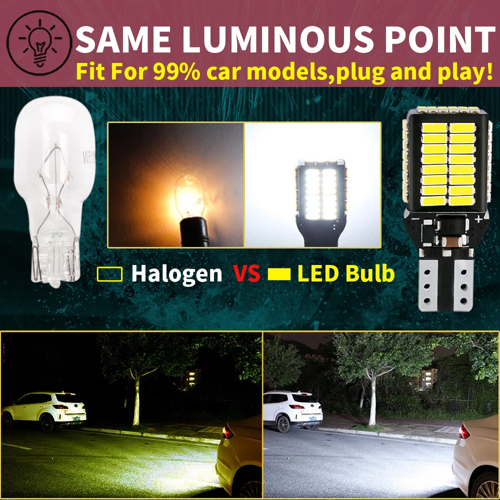 2pcs W16W T15 921 912 LED Canbus ������ ���� Audi 8U Q5 8R Q7 4L TT 8J A1 8X1 8XK A3 8P A4 B9 B8 �� �ڵ��� ��� ����