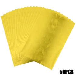 50-Pack Toner Reactive Hot Stamping Foil Sheets - 20x29cm, A4 Size - Ideal for DIY Crafts and Projects (Color 12)