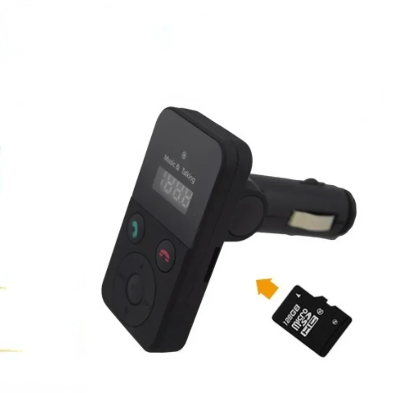 듀얼 USB 차량용 충전기 1A LCD FM 트랜스미터 블루투스 무선 카 키트..