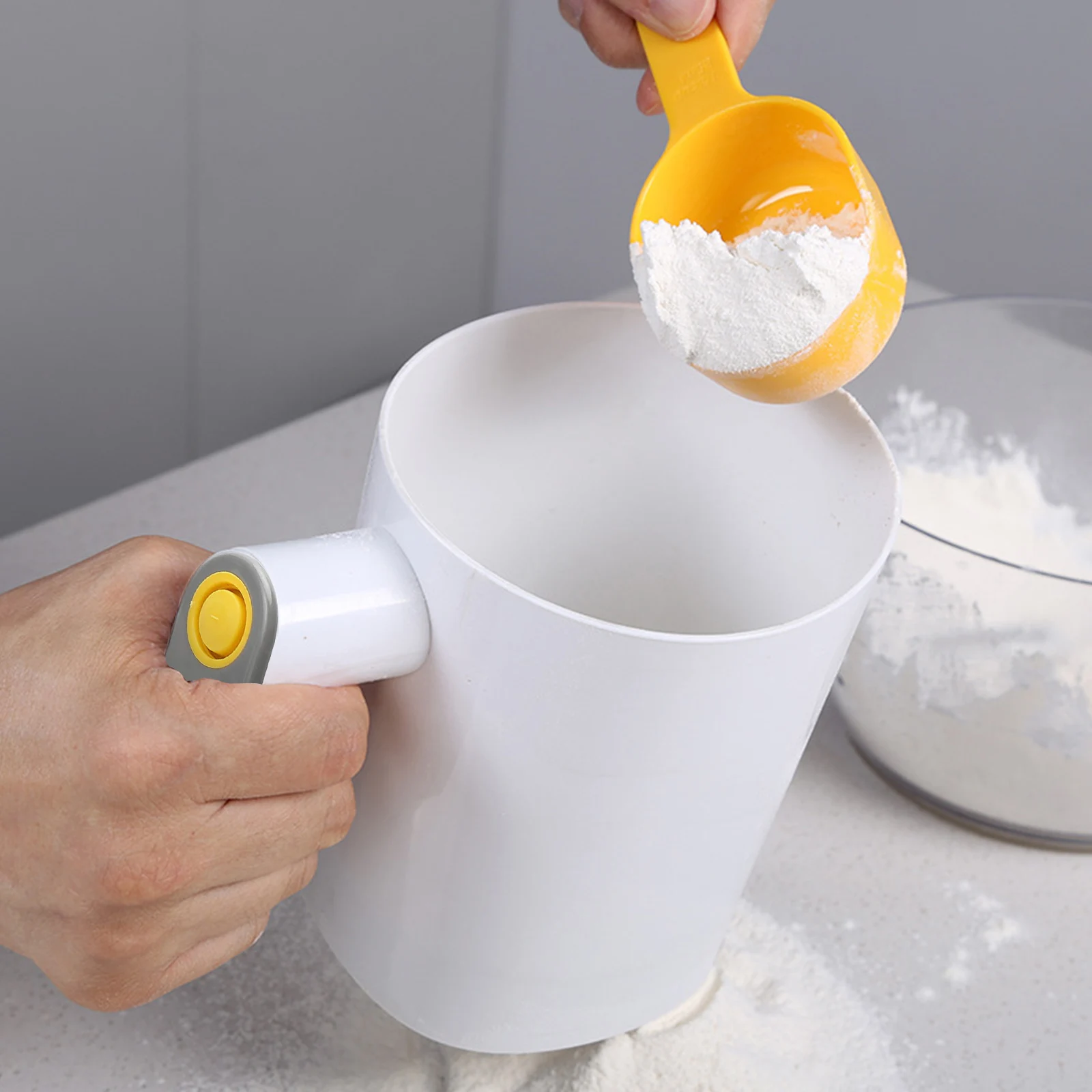 Cordless Electric Flour Sifter - Labor-saving, One-handed Powerful Flour  Sieve, Cooking Tool