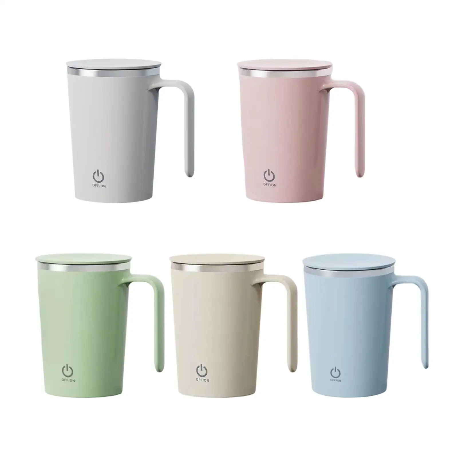 Self Stirring Coffee Mug 380ml Comfortable Handle Electric Protein