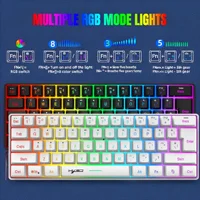 Wireless keyboard mouse combo Bluetooth key board  60% kit 2.4Ghz computer white Gamer keyboards Mice combos set teclado pc - Image 2
