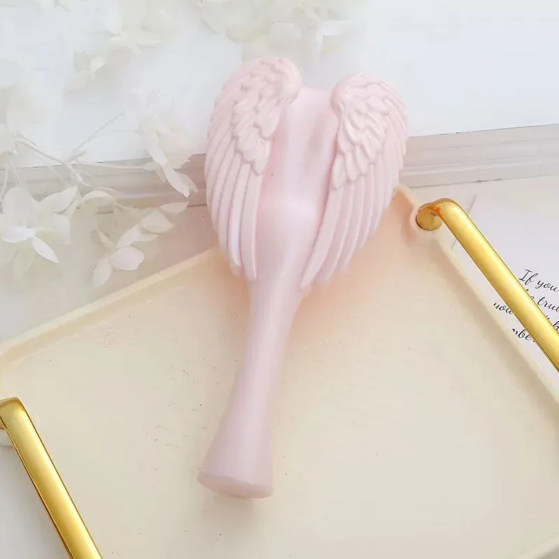 핫 살롱 미용 전용 도구 정전기 제거 마사지 빗 전문 미니 엔젤 빗 엉킴 방지 빗