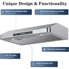 IKTCH 30 Inch Under Cabinet Range Hood, 900 CFM with 4-Speed Gesture Sensing & Touch Control, Stainless Steel Range Hood 2