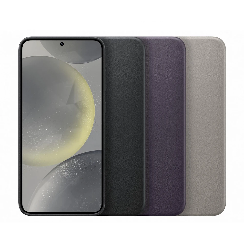 Original Vegan Leather Smartphone Case For Samsung Galaxy S24 S24+ S24 Plus Slim Design Leather Phone Case 5