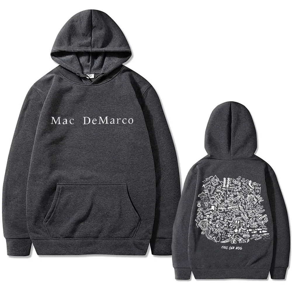 Singer Mac Demarco This Old Dog Album Double Sided Print Hoodie Men Women Fashion Oversized Hoodies Male Fleece Hoody Sweatshirt 2