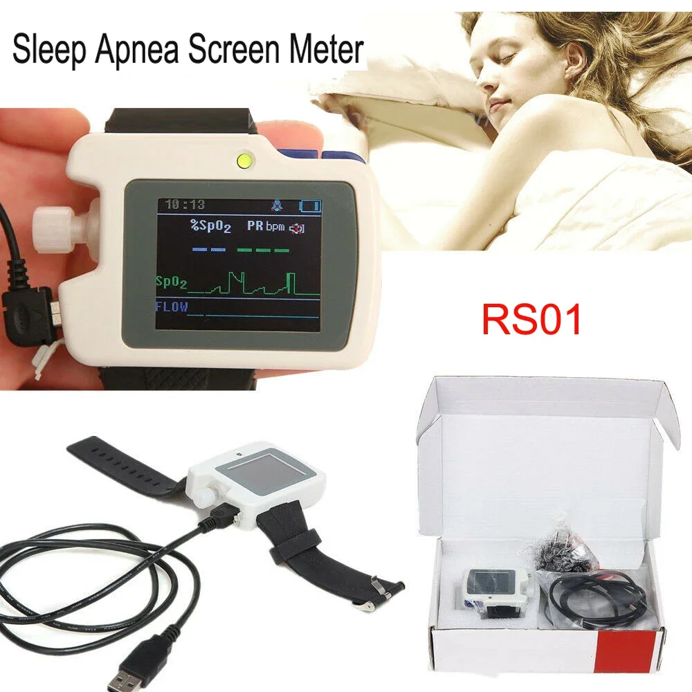 Contec RS01-Wrist-watch-Sleep-apnea-screen-meter-Respiration-Sleep-Monitor-PC-SW-CE