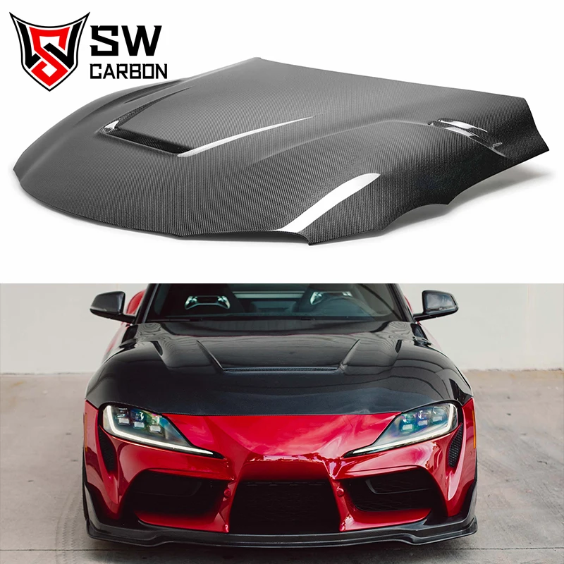

VS Style Carbon Fiber Hood for Toyota Supra A90 GR MK5 MKV Engine Valve Cover