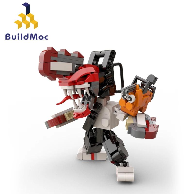 BuildMoc Cartoon Characters Chainsawed Man Building Blocks Set Anime Action Figures Demoned Pochitar Brickheadz Bricks Gift| - AliExpress