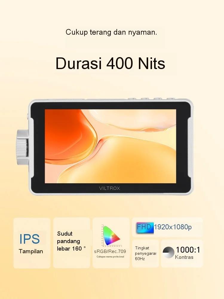 Viltrox 7inch 4K HD DSLR Camera Monitor Field Display Screen Video Assist 4K LCD HDMI IPS AV Input 1024*600 for Sony Nikon Canon