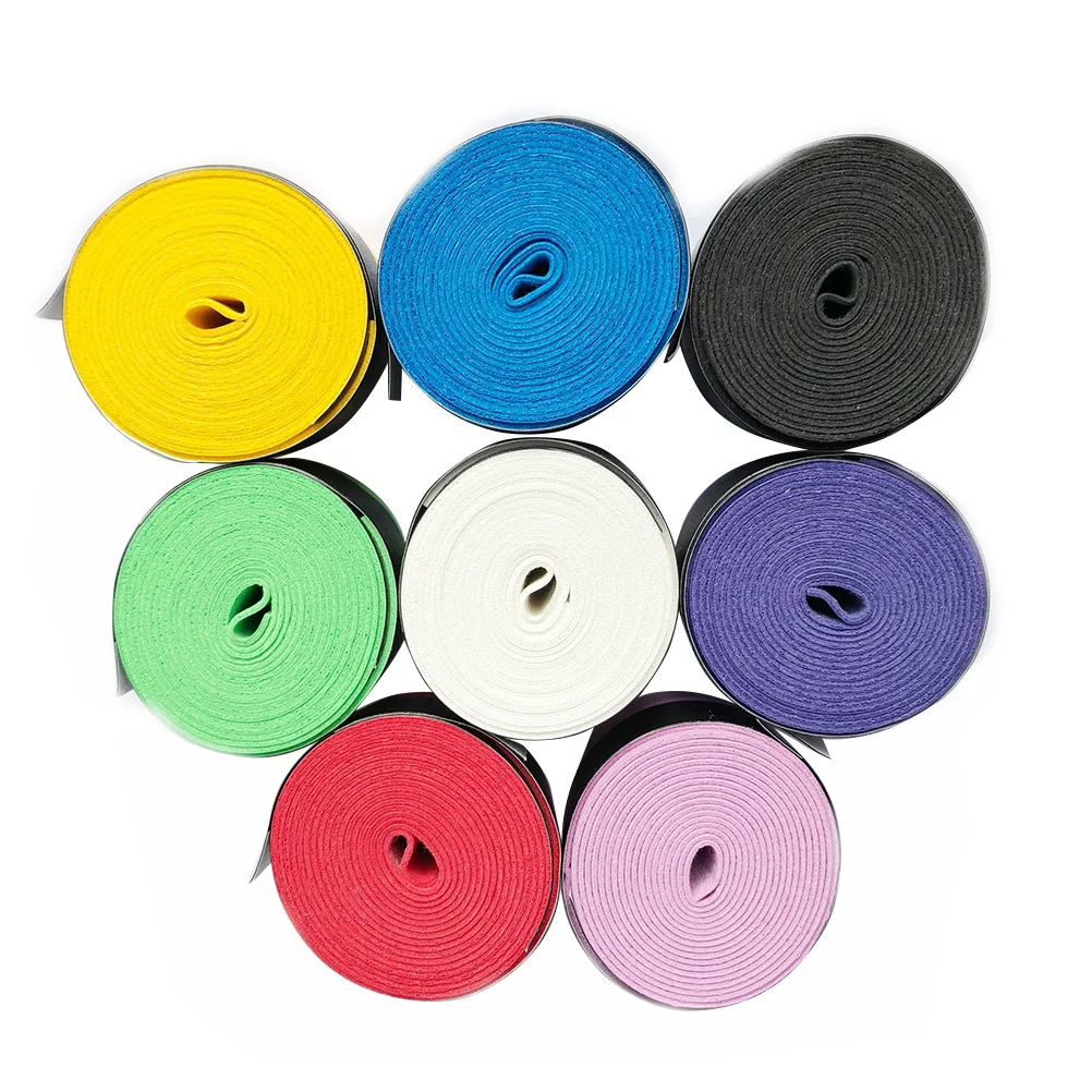 

Sticky Sweatband Smooth Adhesive Sweat Absorbing Grip Tape Overgrip for Badminton Squash Racket and Fish Rubber (Random Color)